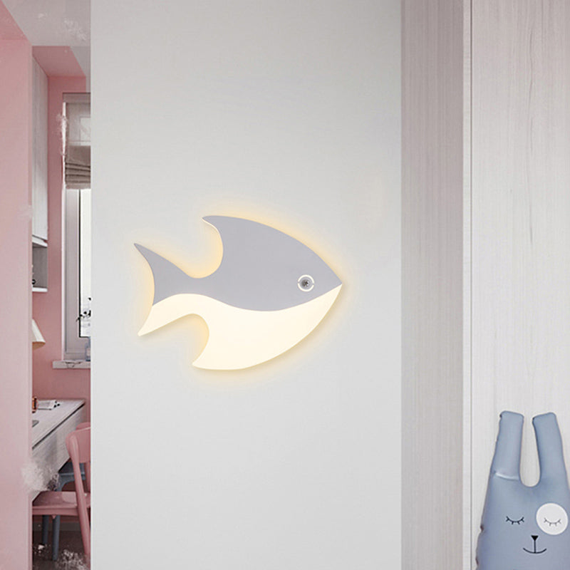 Luce a parete ombreggiata bianca Light Minimalist Minimalist LED METAL MOUNTED LIMINA