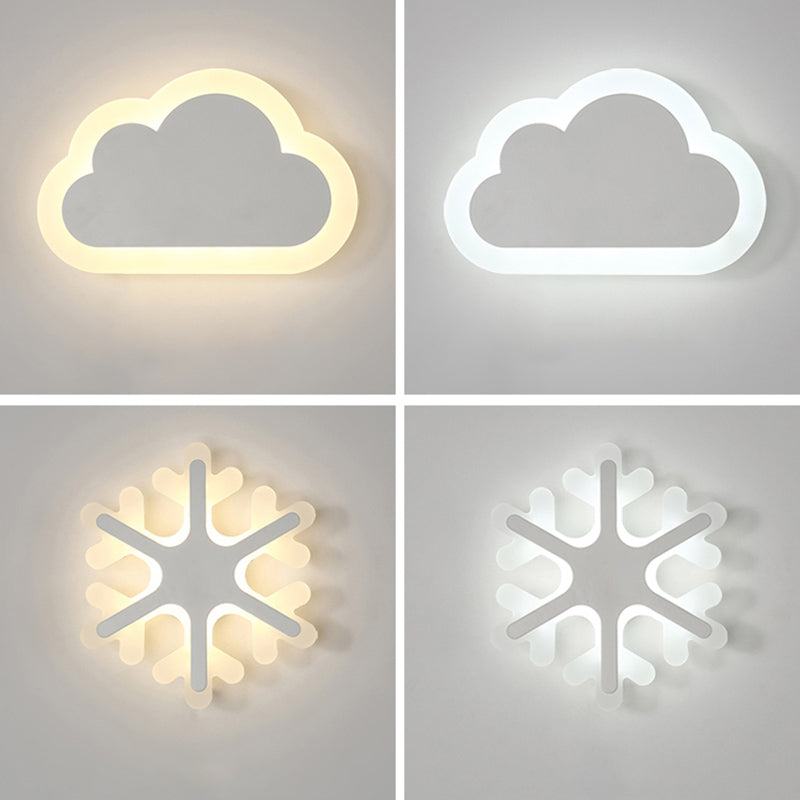 Luce a parete ombreggiata bianca Light Minimalist Minimalist LED METAL MOUNTED LIMINA