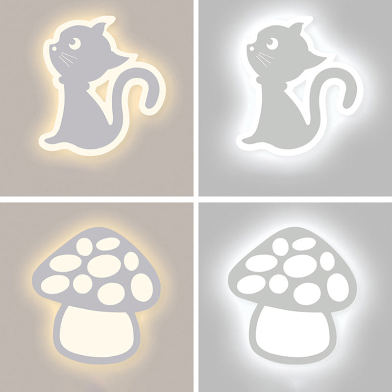 Luce a parete ombreggiata bianca Light Minimalist Minimalist LED METAL MOUNTED LIMINA