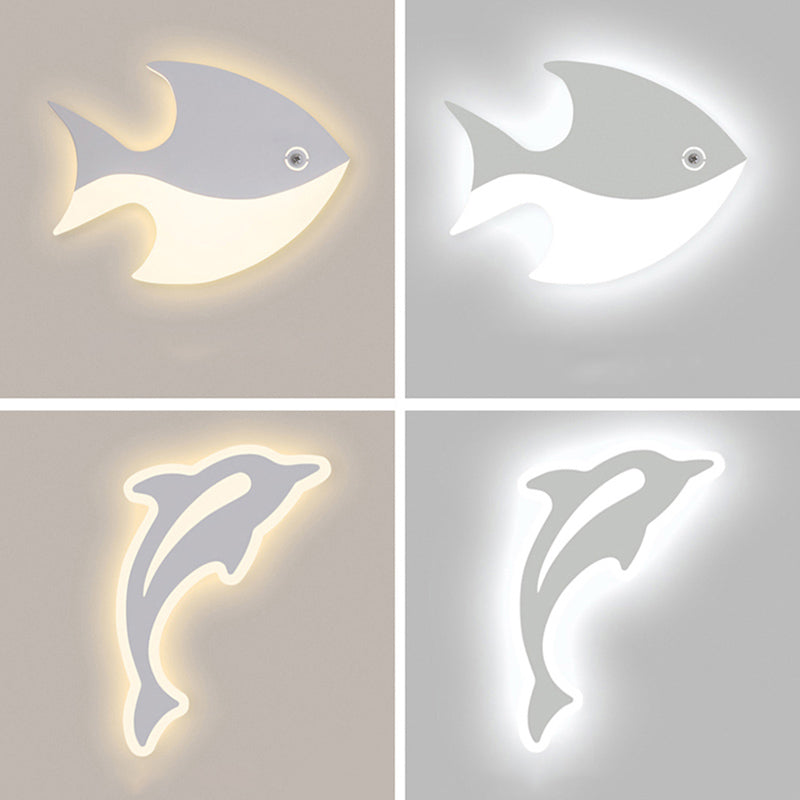 Luce a parete ombreggiata bianca Light Minimalist Minimalist LED METAL MOUNTED LIMINA