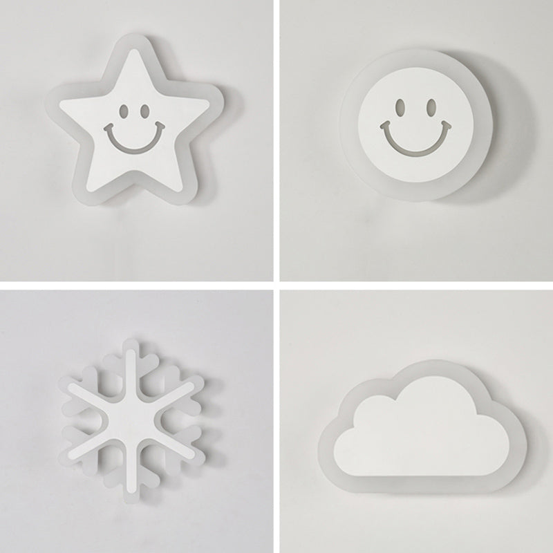 Luce a parete ombreggiata bianca Light Minimalist Minimalist LED METAL MOUNTED LIMINA