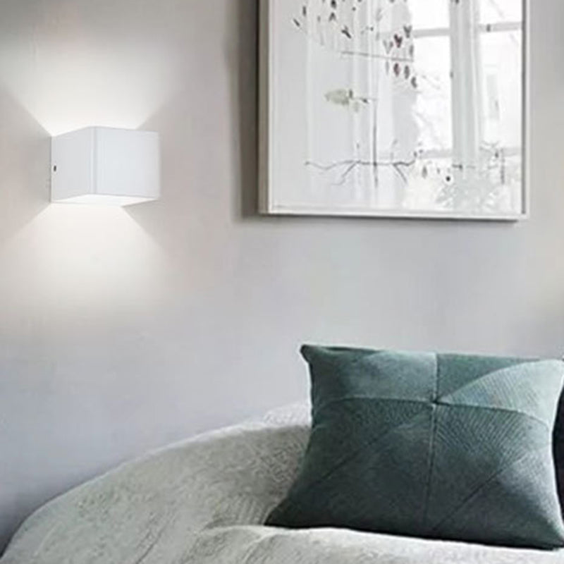 Metall Quadratleuchte LED -LED -Wandleuchte minimalistische LED -Wandleuchte