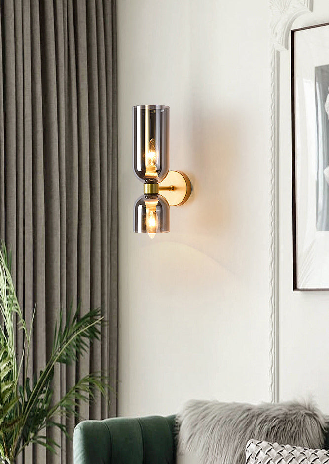 Moderne Stil schattierter Leuchten Leuchten Glas Schlafzimmer Wandbeleuchtung für Schlafzimmer