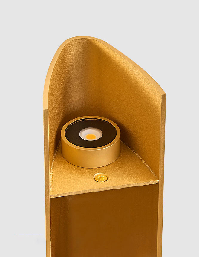 Luz de pared de triángulo de metal lámpara de pared de estilo LED simple iluminación de apliques de pared para sala de estar