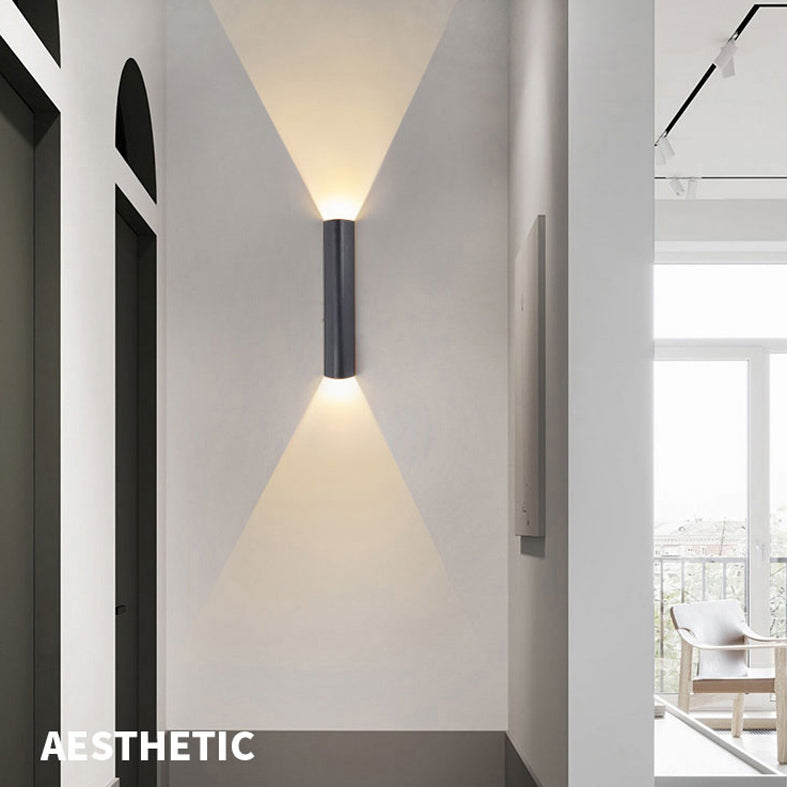 Luz de pared de triángulo de metal lámpara de pared de estilo LED simple iluminación de apliques de pared para sala de estar