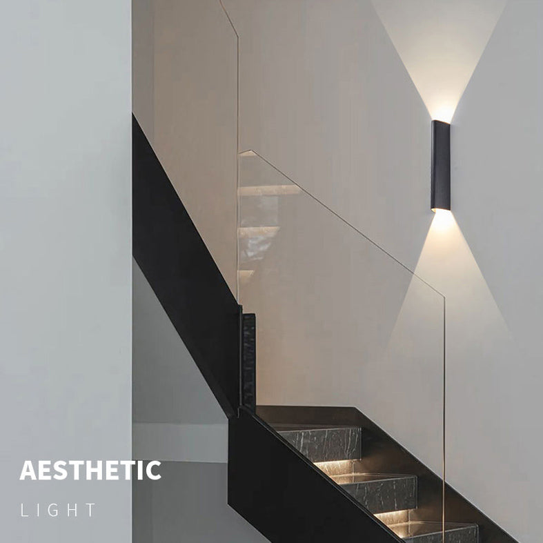 Luz de pared de triángulo de metal lámpara de pared de estilo LED simple iluminación de apliques de pared para sala de estar