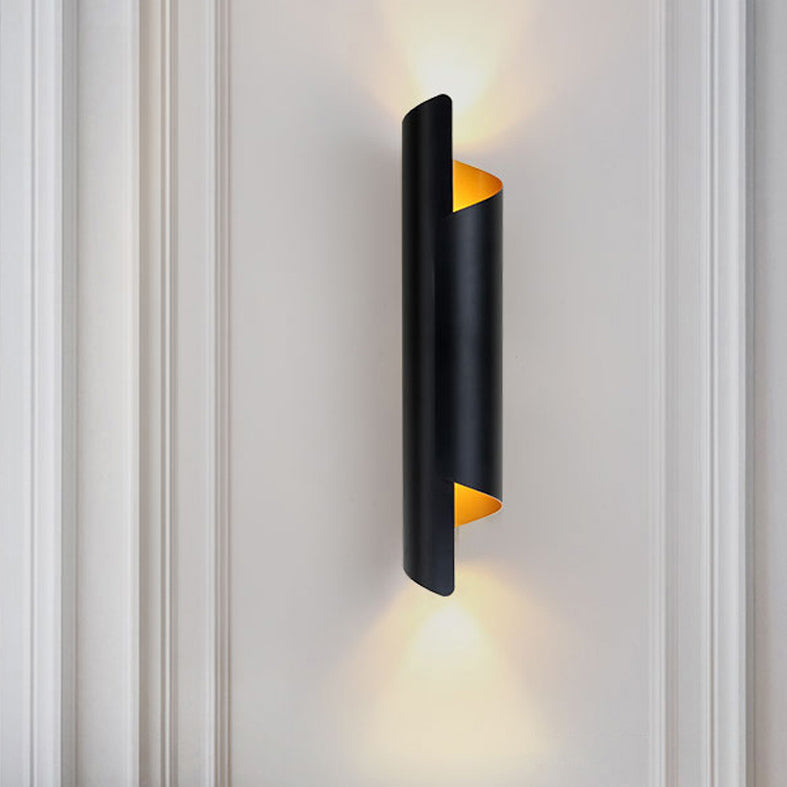Iluminación de pared curva Minimalista Minimalista de iluminación de pared de metal para sala de estar