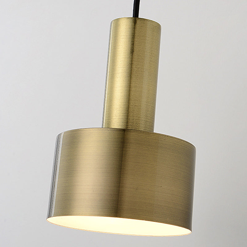 Iluminación de apliques de pared cilíndrica de metal de estilo moderno luz montada en la pared para dormitorio