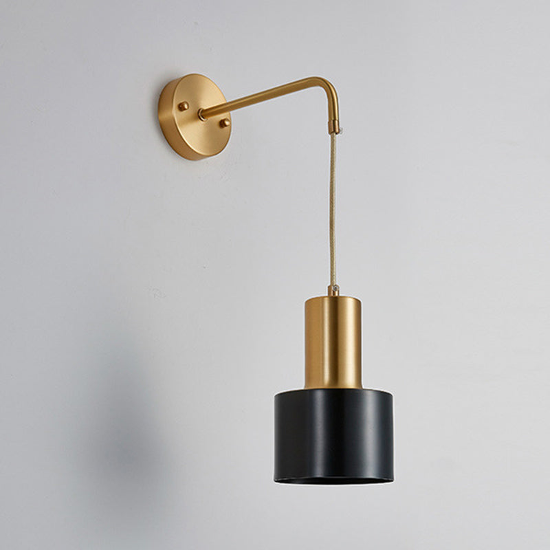Accesorio de iluminación de pared de cilindro de la sala de estar de metal de estilo nórdico iluminación de pared de la pared
