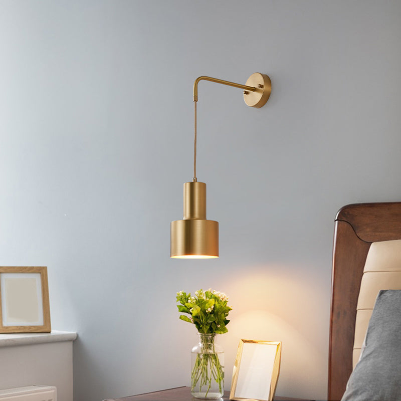 Accesorio de iluminación de pared de cilindro de la sala de estar de metal de estilo nórdico iluminación de pared de la pared