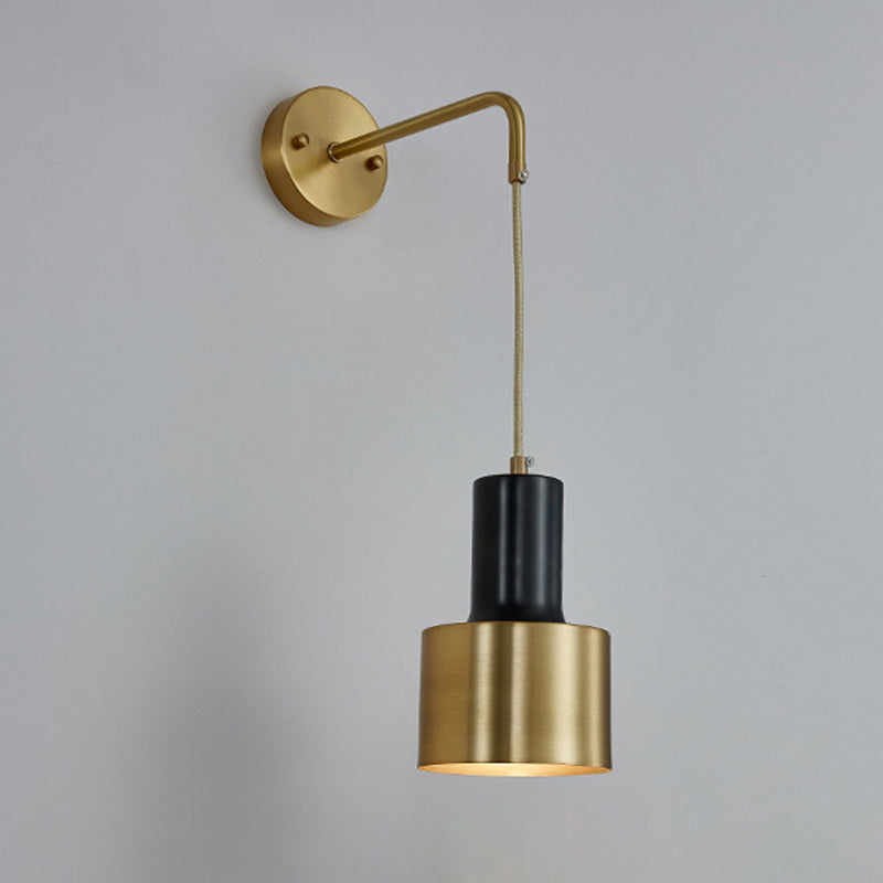 Accesorio de iluminación de pared de cilindro de la sala de estar de metal de estilo nórdico iluminación de pared de la pared