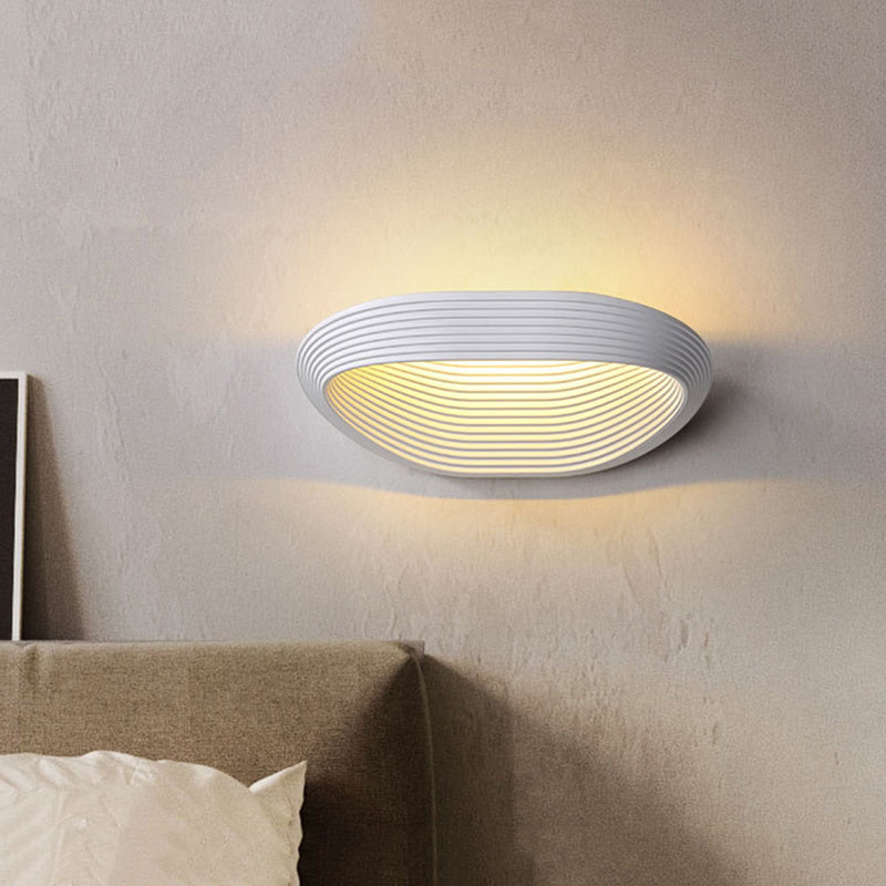 Luz de pared geométrica Splicina Minimalista 1 CABEZA CABEZA BLANCA/NEGRO LEIMINACIÓN DE MUBIERA LED DEL LED EN LA LUZ CALIENTE/BLANCA