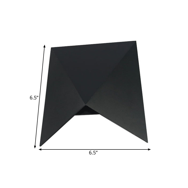 Geometrische metalen wand SCONCE Licht Modernisme Led Black Wall Lighting in warm/wit licht