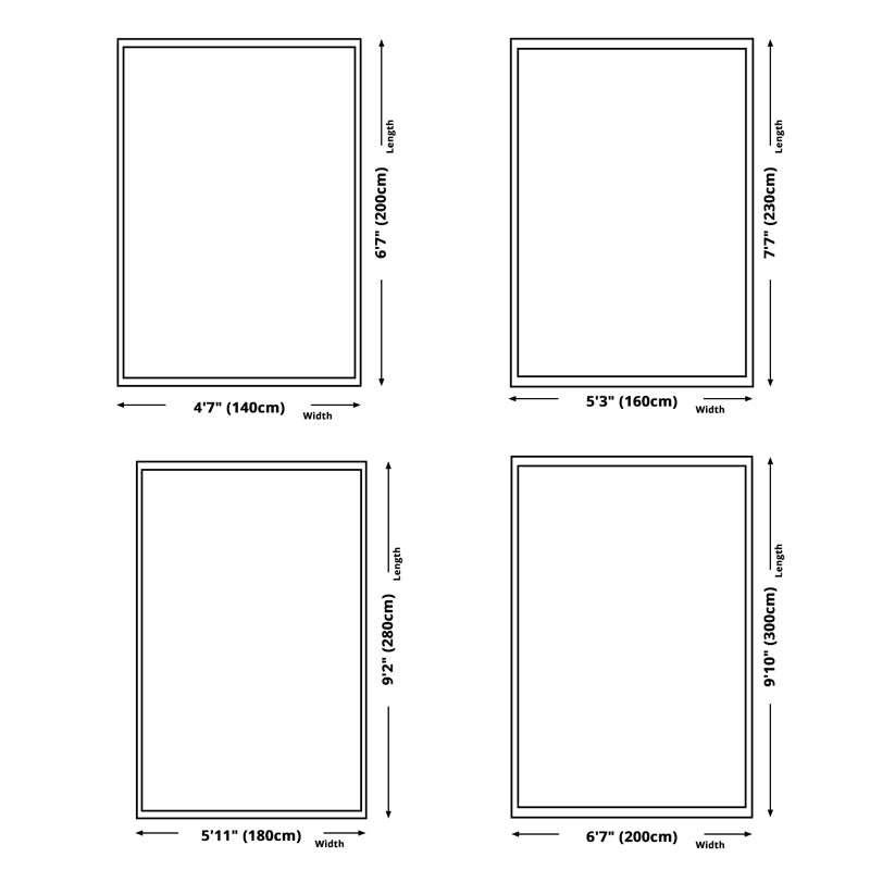 Schwarzer orientalischer Teppich Polyester Grafikbereich Teppich nicht rutschfestem Teppich für Wohnzimmer