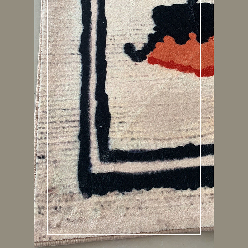 Fancy Morocco Area Rug Antique Pattern Polyester Area Carpet Anti-Slip Rug for Living Room