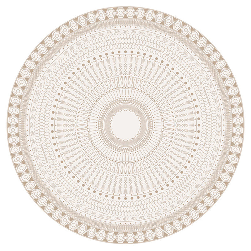 White Bedroom Area Carpet Bohemian Americana Pattern Rug Polyester Washable Rug