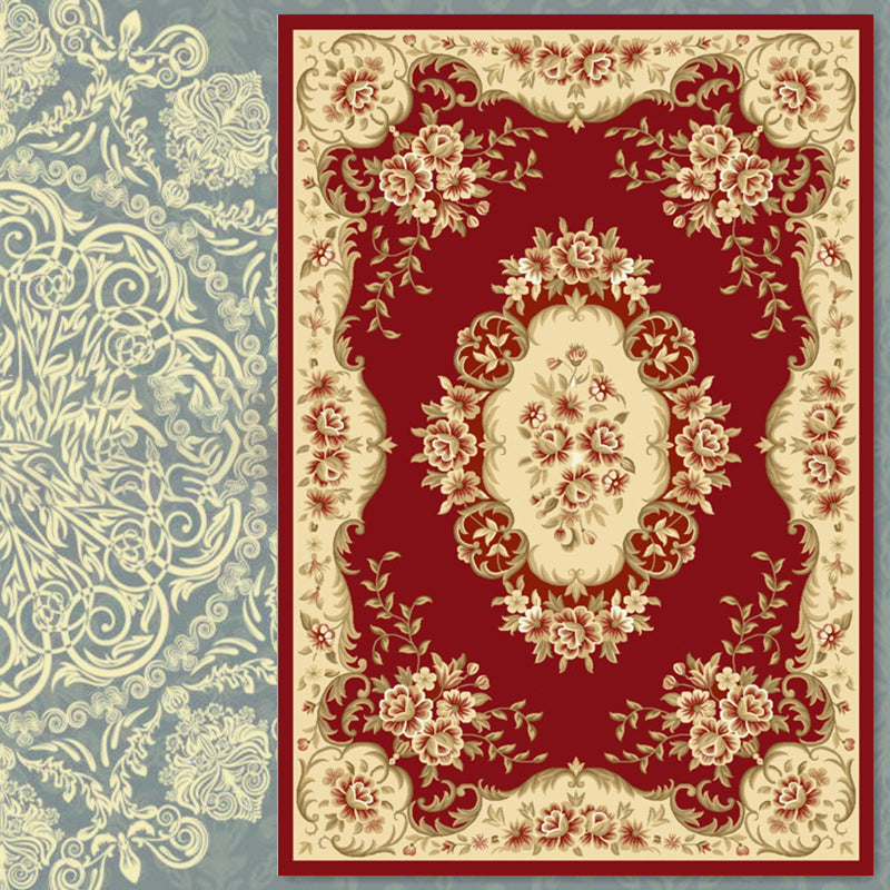 Medallón Medallón Alfombra impresa Área de poliéster Alfombra alfombra interior amigable para mascotas para sala de estar