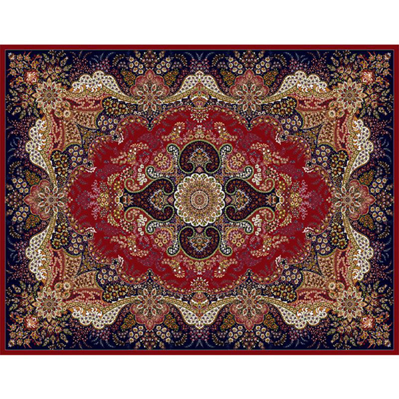 Shabby Chic Tribal Print Rug Retro Washable Carpet Polyester Anti-Slip Indoor Rug for Home Decor