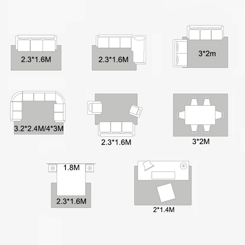 Light Blue Modern Rug Polyester Circle Indoor Rug Washable Area Rug for Home Decor