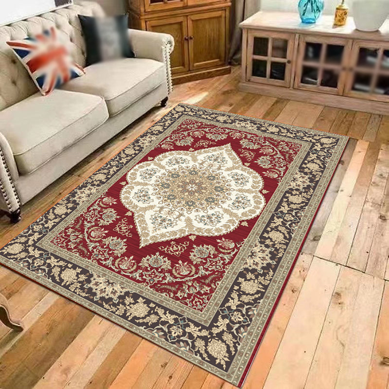 Alfombra de decoración del hogar de la alfombra de la alfombra floral de la alfombra del hogar