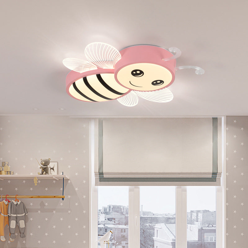 Kinder kreative Bienendecke Licht Schmiedeeisen Deckenbefestigung mit Acrylatschatten