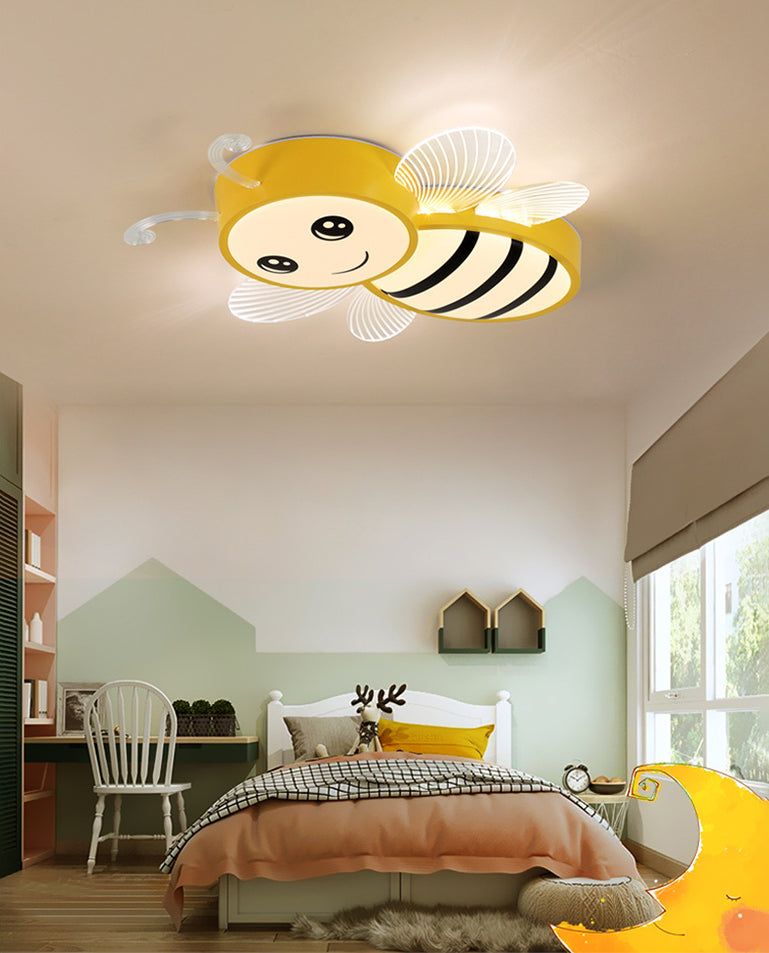 Kinder kreative Bienendecke Licht Schmiedeeisen Deckenbefestigung mit Acrylatschatten