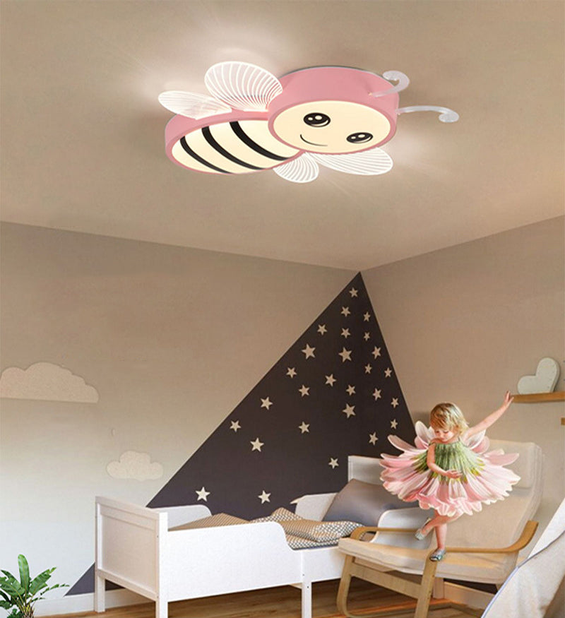 Kinder kreative Bienendecke Licht Schmiedeeisen Deckenbefestigung mit Acrylatschatten