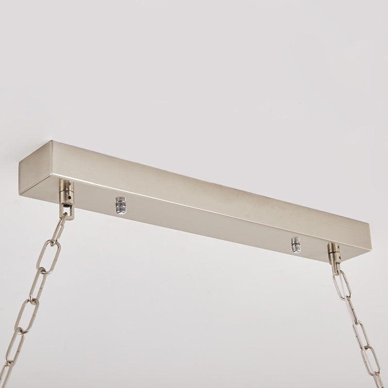 Luci a sospensione di pendente lineare Luci dell'isola Cenda contemporanea per l'isola della cucina