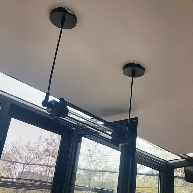 Pendente noire pour l'îlot de cuisine Pendentif Lighting Lighting Island Pendant linéaire