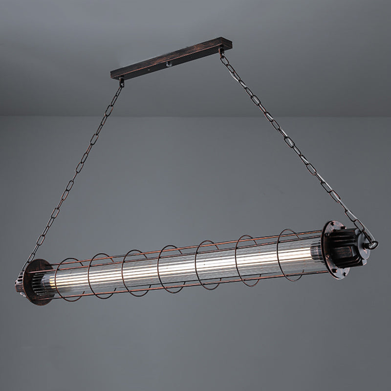 Isola da cucina industriale illuminazione lineare illuminazione isola lampade