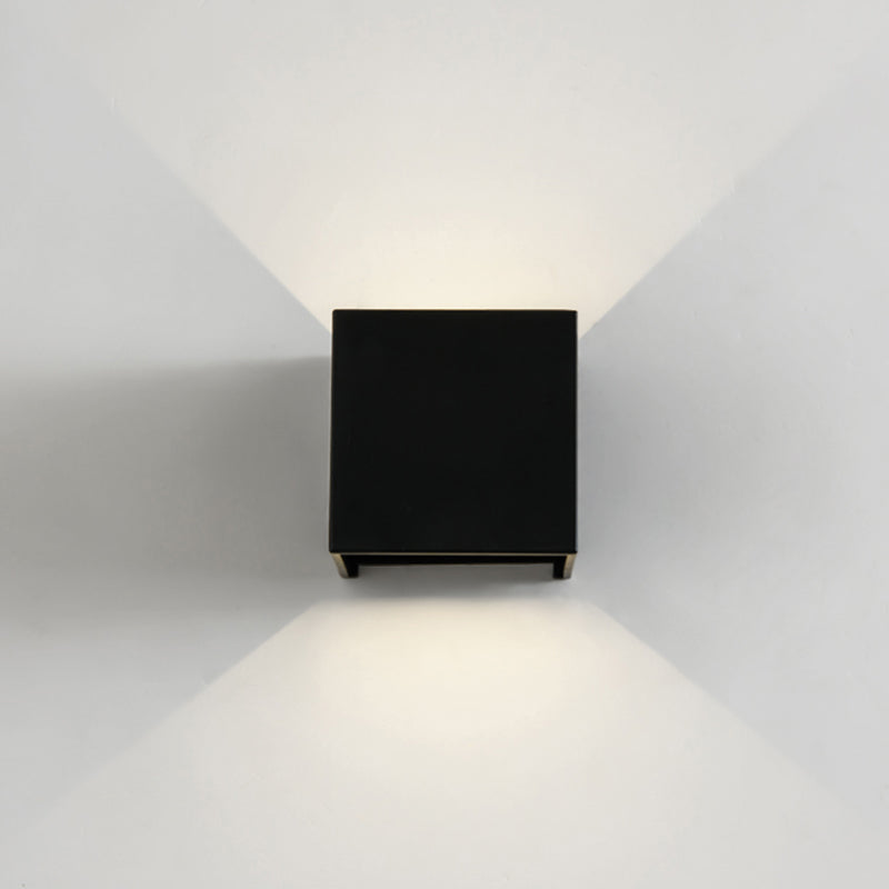 Aluminio de 2 luces Apliques de pared Flexiones de iluminación Geométricas Lámparas de apliques de pared de estilo moderno