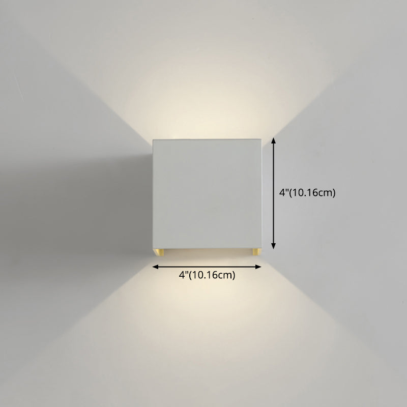 Aluminio de 2 luces Apliques de pared Flexiones de iluminación Geométricas Lámparas de apliques de pared de estilo moderno