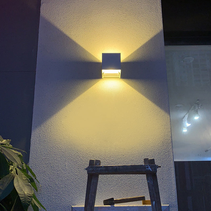 Aluminio de 2 luces Apliques de pared Flexiones de iluminación Geométricas Lámparas de apliques de pared de estilo moderno