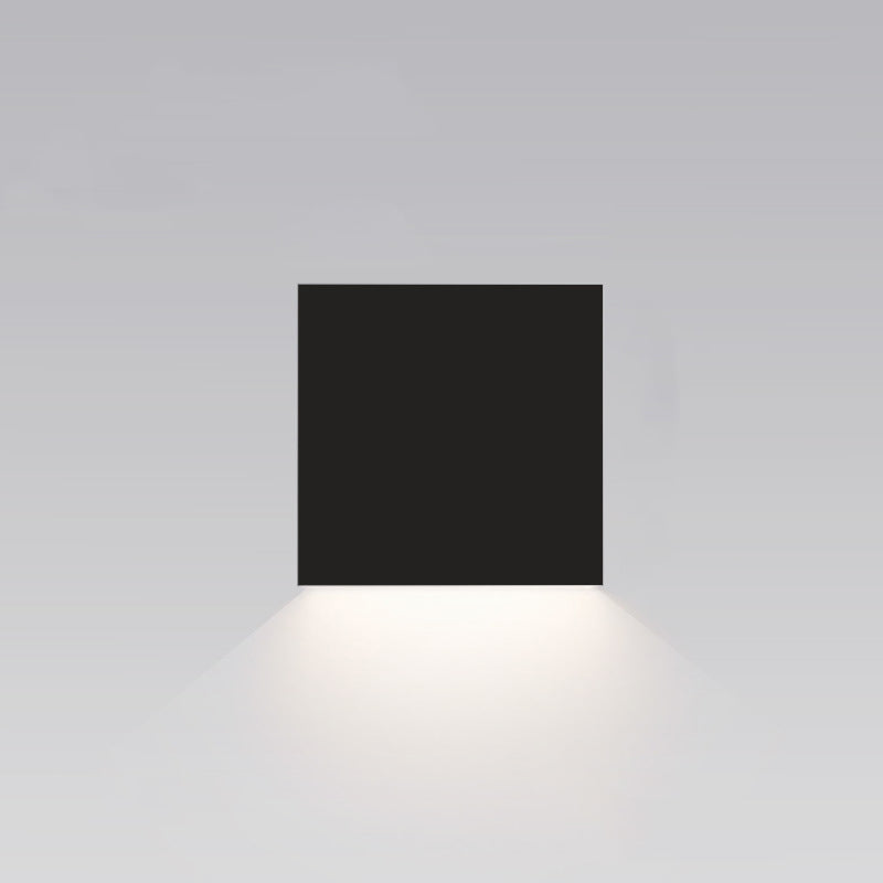 1-Light Wall Light Lamp Sconce Modern Style Geometric Aluminum Wall Mounted Lighting in Black