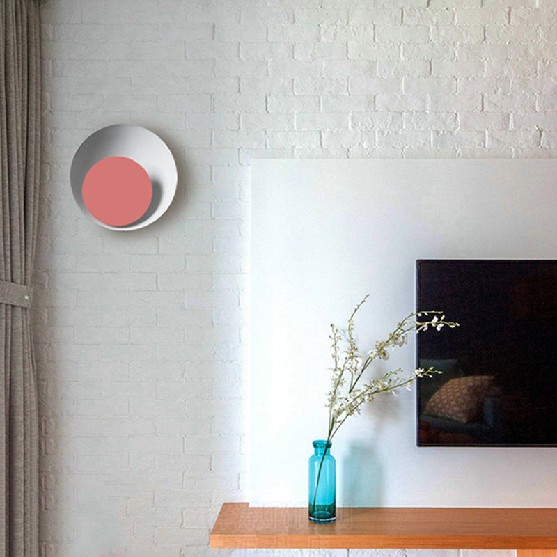 Moderni macaron moderni in stile ciotola ciotola sconde muro metallo 1 flioncini leggeri