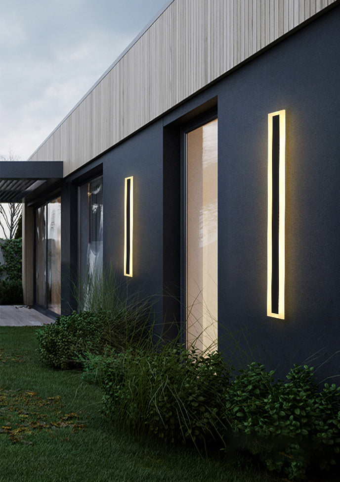 Sconce da parete lineare a 1 luce moderna illuminazione da parete in stile semplice moderno in nero