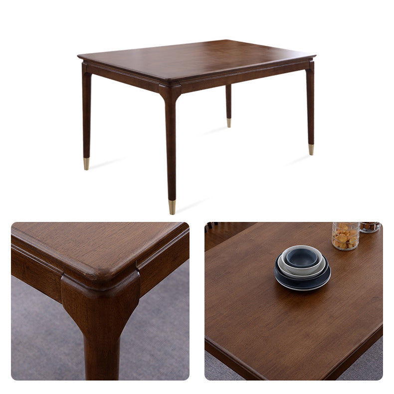 Contemporary Wooden Dining Set Standard Height Dining Room Table Set for Home Use