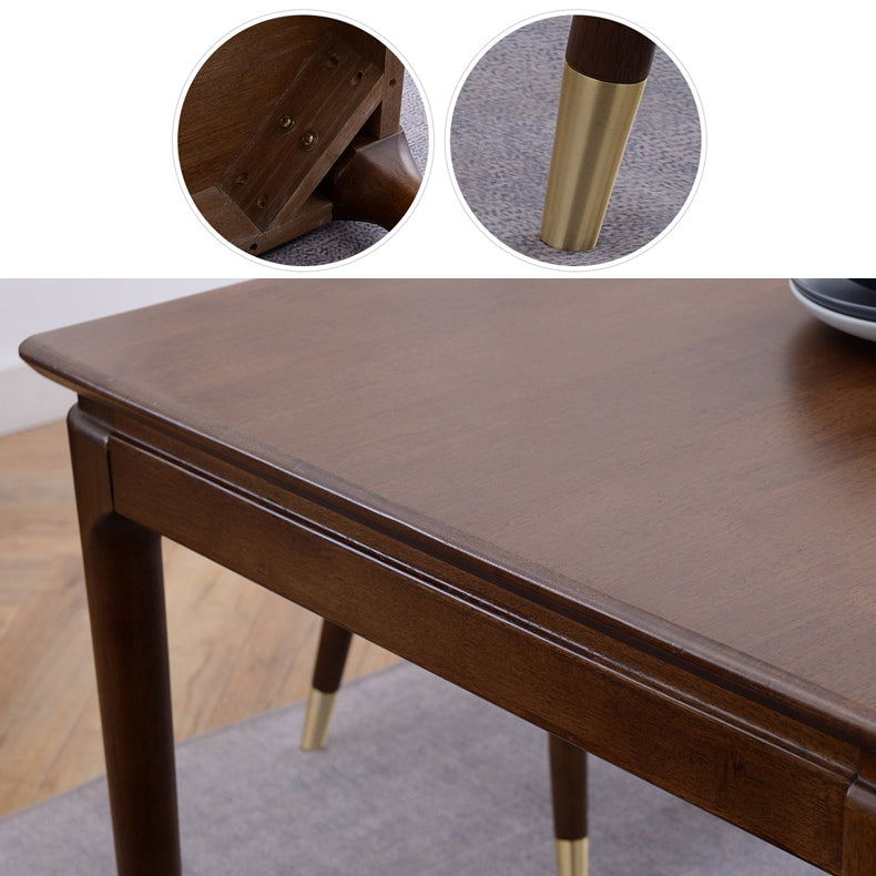 Contemporary Wooden Dining Set Standard Height Dining Room Table Set for Home Use