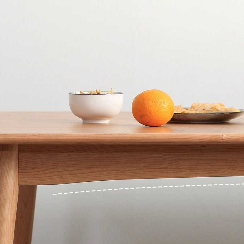 Modern Wood Rectangle Dining Set Standard Height Home Use Dining Room Furniture Set