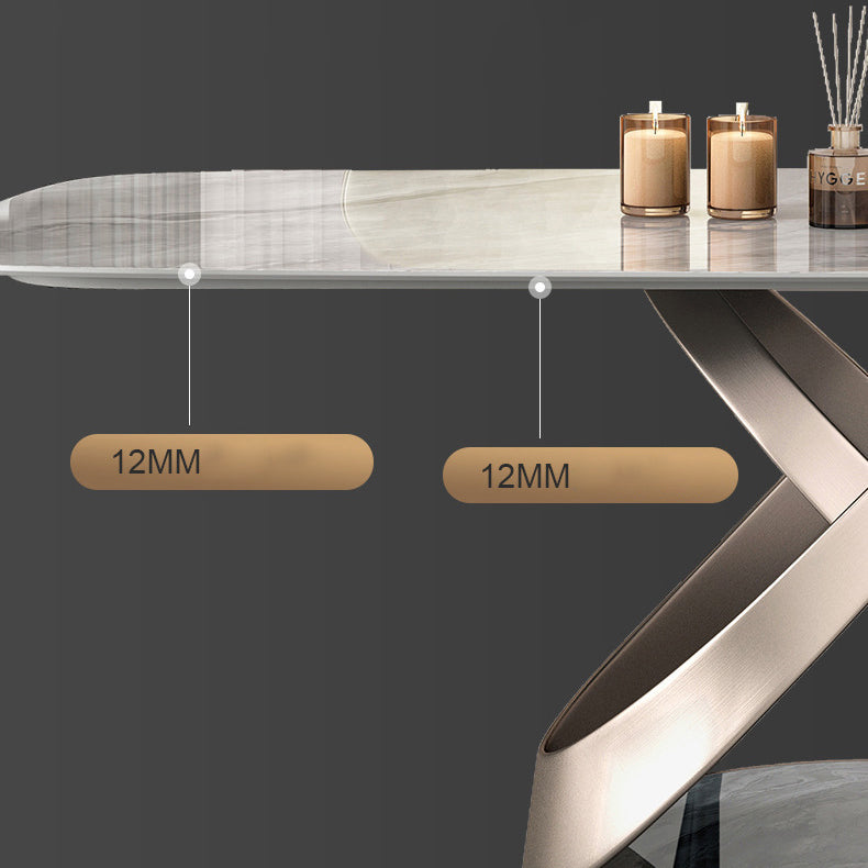 Modern Style Sintered Stone Dining Table with Standard Height Table for Home Use