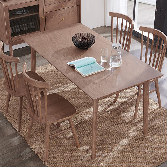 Modern Kitchen Wooden Dining Furniture Set with Rectangle Table Formal Dining Room Table Set