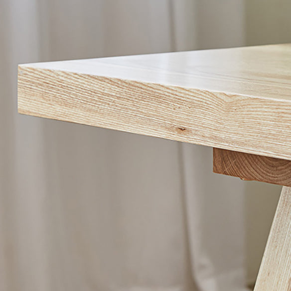 Modern Style Rectangle Dining Room Table Set with Solid Wood Dining Set with 4 Legs Table