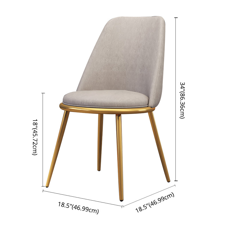 Scandinavian Style Fixed Dining Room Table Set with 4 Legs Base Dining Furniture