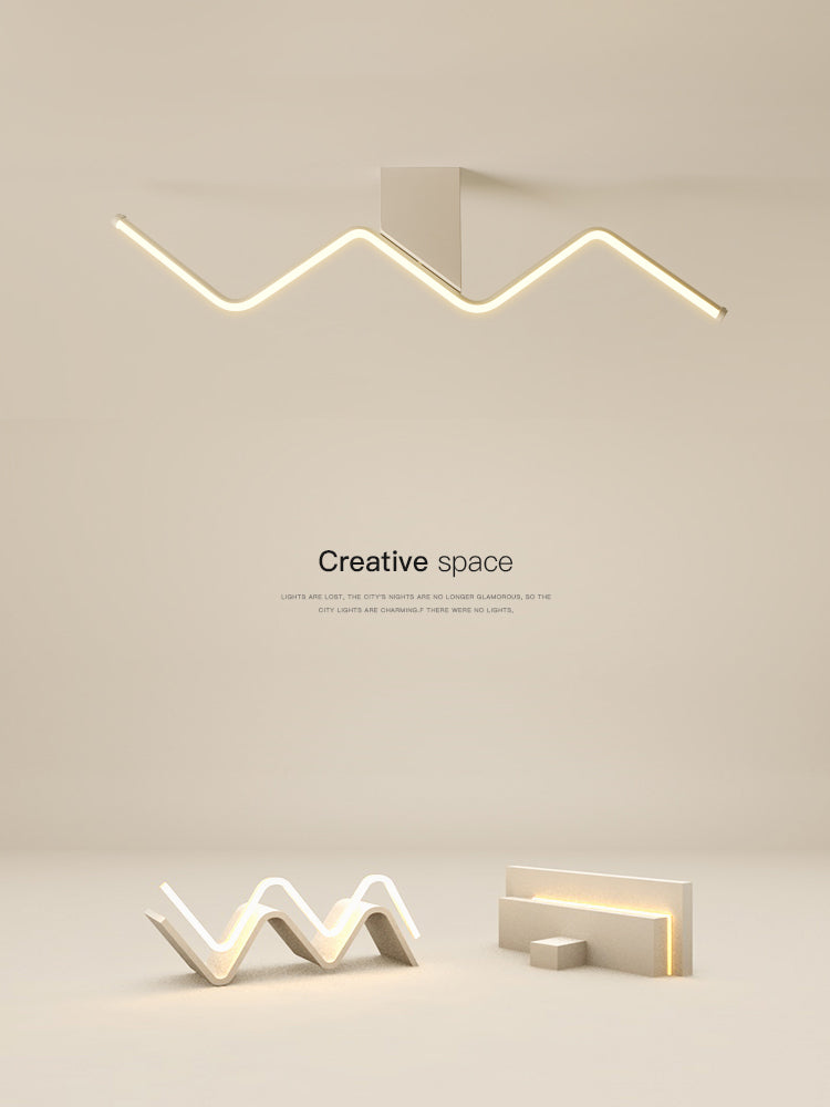 1 Light Linear Flush Mount Ceiling Light Modern Metal Ceiling Light Fixture