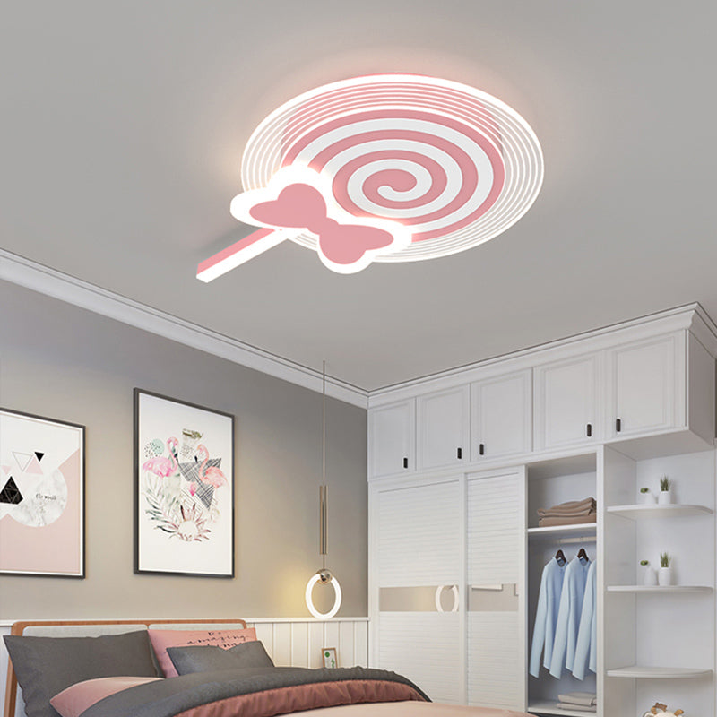 Metall Flush Mount Cartoon Schlafzimmer LED -Deckenleuchte mit 2 Lichtern