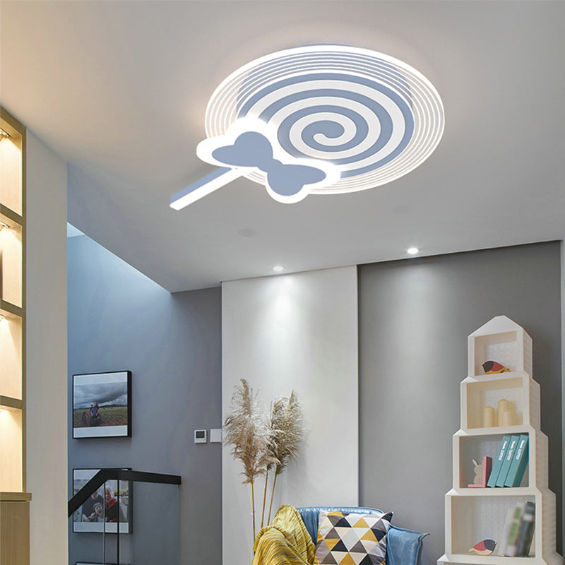 Metall Flush Mount Cartoon Schlafzimmer LED -Deckenleuchte mit 2 Lichtern