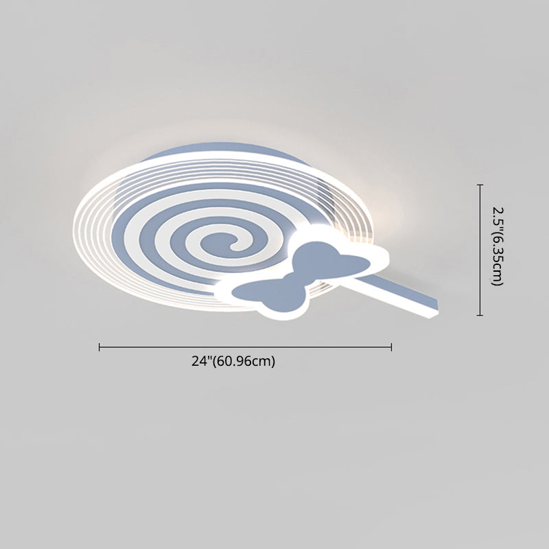 Metall Flush Mount Cartoon Schlafzimmer LED -Deckenleuchte mit 2 Lichtern