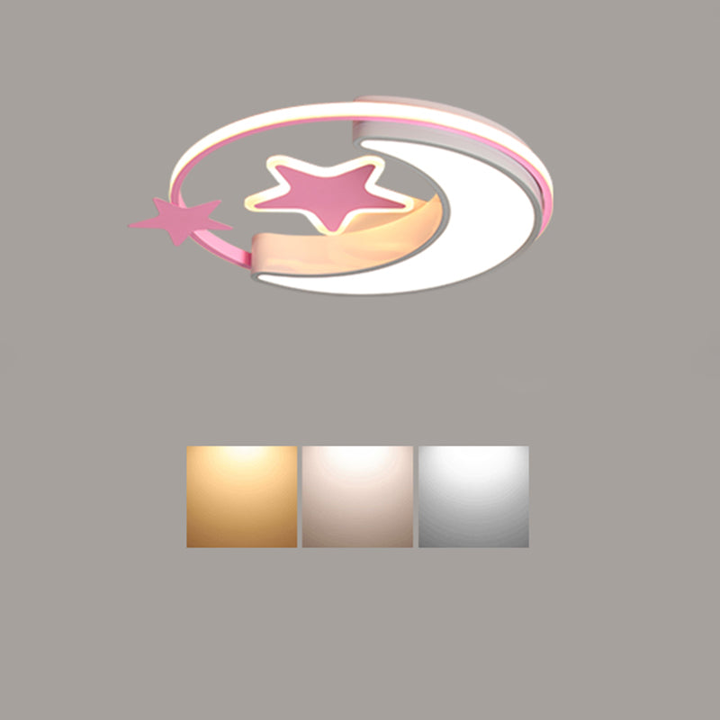 Kids Flush Mount Light Metal LED Ceiling Mount Light Fixture for Children's Room