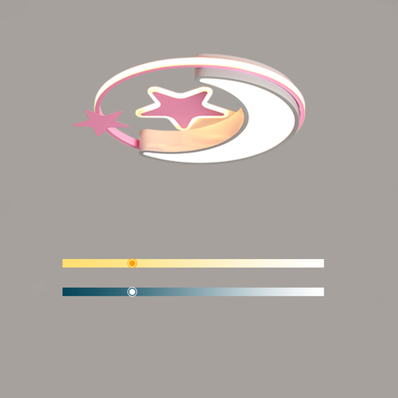 Kids Flush Mount Light Metal LED Ceiling Mount Light Fixture for Children's Room