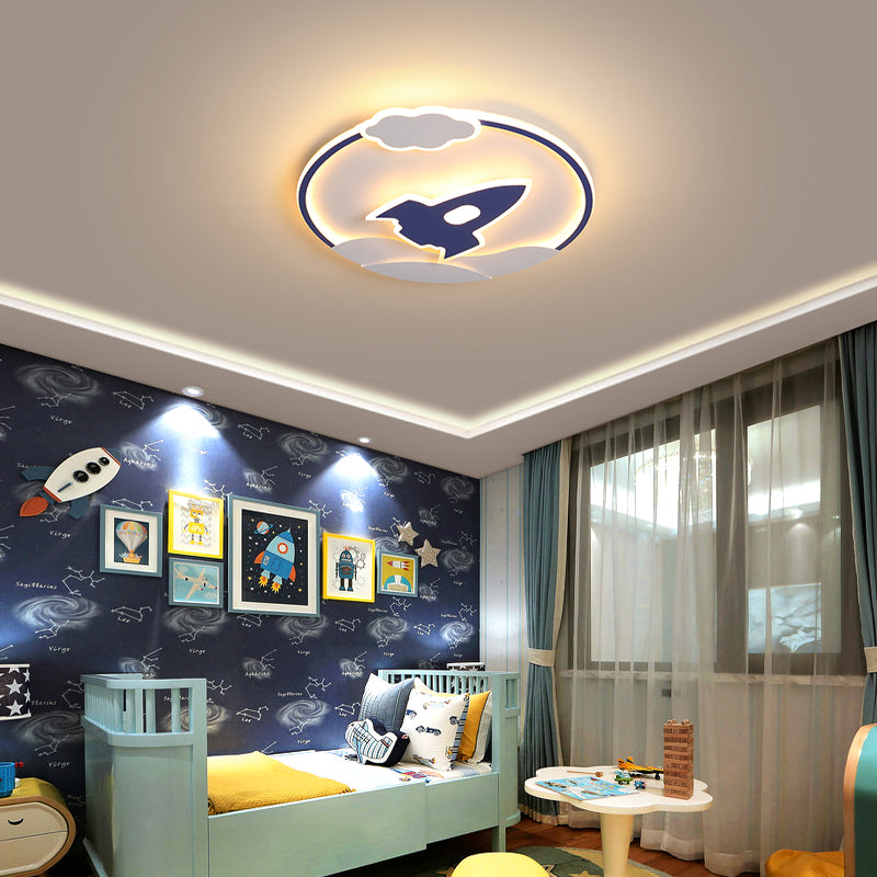 Kids Flush Mount Light Metal LED Ceiling Mount Light Fixture for Children's Room